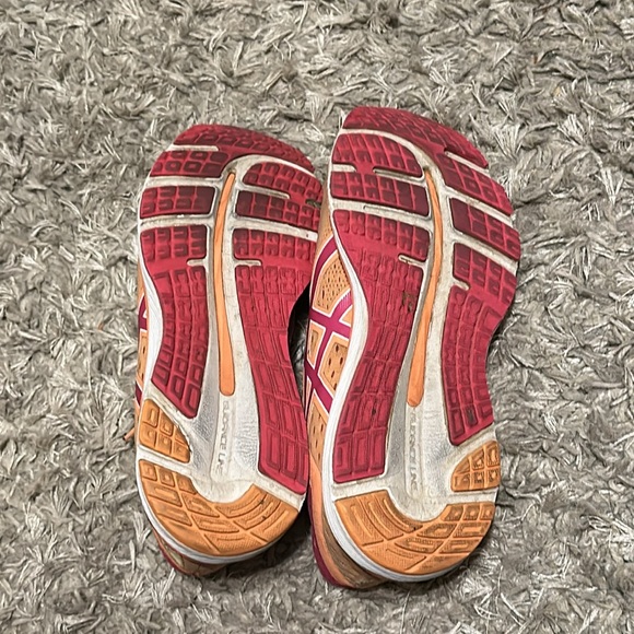 Asics Gel Cumulus 20 Pink Orange Womans Size 9.5 - Picture 7 of 7